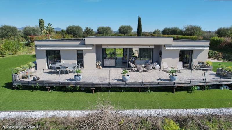Maison Bekowood contemporaine ossature bois Saint Paul de Vence (06)