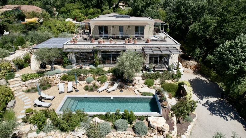 Construction d'une maison en ossature bois à Valbonne (Alpes Maritimes)