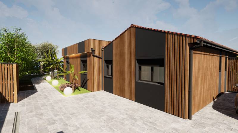 Rénovation d'une maison ossature bois à Pégomas Alpes Maritimes