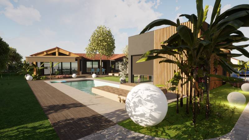 Rénovation d'une maison ossature bois à Pégomas Alpes Maritimes