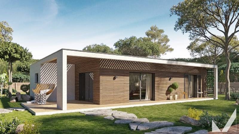 Maison Bekowood à ossature bois de plain-pied Alpes Maritimes