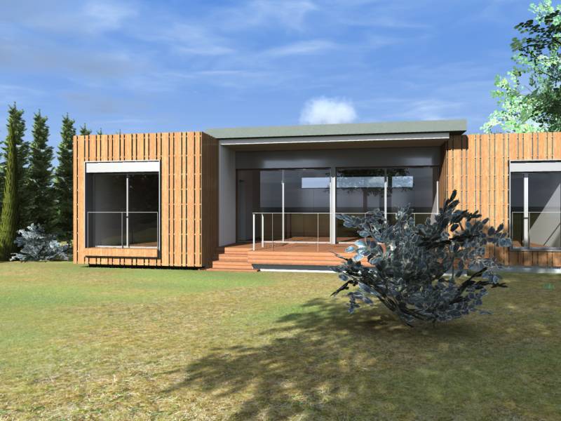 Construction d'une maison PopUp House by Bekowood de plain-pied 127 m² à Mouans-Sartoux (06)