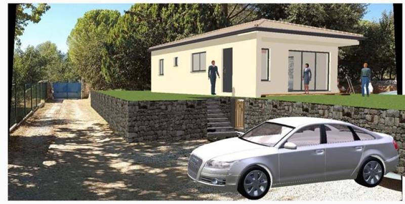 Construction d'une maison à ossature bois de 74m² à Callas (83)