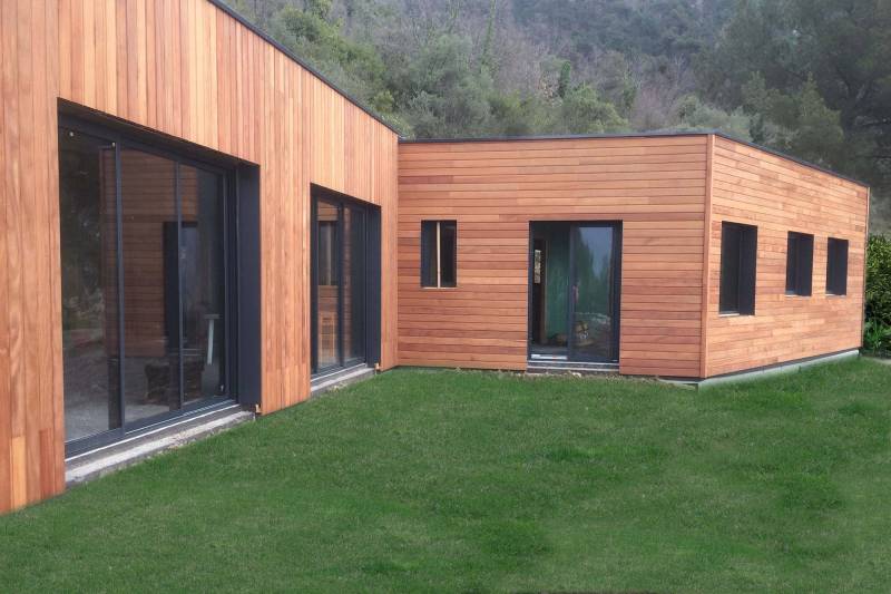 Construction d'une maison à ossature bois de 160 m² à Castellar (06)