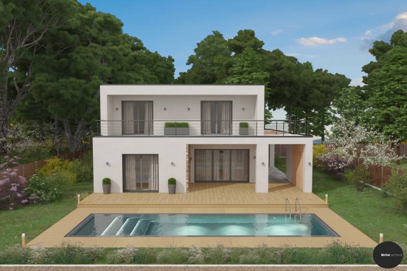 Modèle maison ossature bois à Saint Raphaël Var